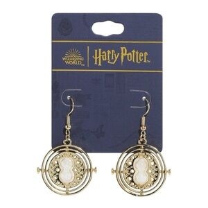 NEW Universal Studios Warner Brothers Harry Potter Time Turner Drop Earrings